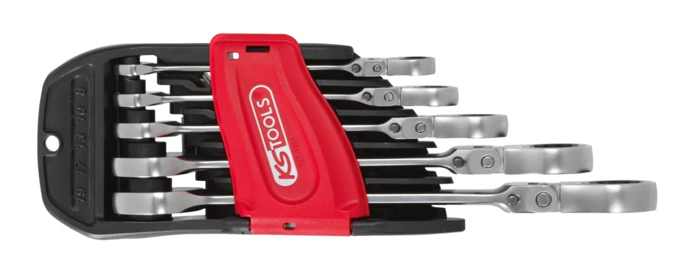 KS Tools Gearplus 503.4805 Set of 5 Ratchet Head Tilt Lock