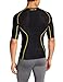 Skins A200 Men's Short Sleeve Compression Top, Small, Black/Yellow