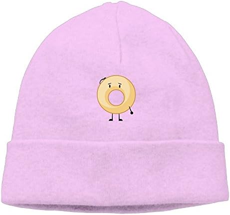 Aiggquhe Cute Donut Unisex Men/Women Cool Fashion Hedging Hat Wool Beanie Skull Cap Headwear Pink