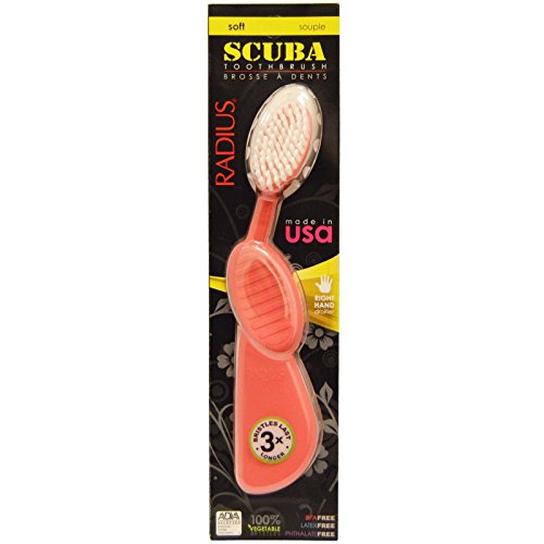 RADIUS SCUBA Toothbrush Pink Soft Right Hand 1 Toothbrush