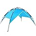IFLYING 3 in 1 Design Double Layers 3-4 Person Quick Pop Up Sports Instant Beach Star Tent, Beach Sun shelter with Carry Bag, Blue