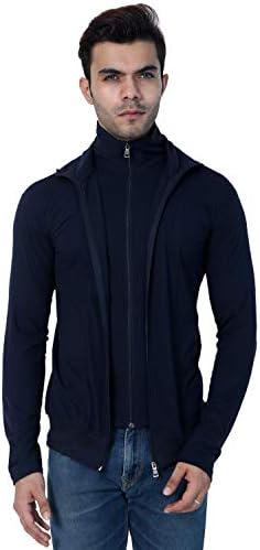 Men's Solid Regular fit T-Shirt (BCSA0002_Navy Blue_XL)