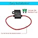 ESUPPORT 12 Gauge ATC Fuse Holder Box In-Line AWG Wire Copper 12V 30A Blade Standard Plug Socket Pack of 5