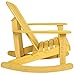 Best Choice Products Outdoor Adirondack Rocking Chair Natural Fir Wood Deck Garden Furniture