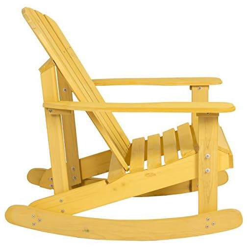 Best Choice Products Outdoor Adirondack Rocking Chair Natural Fir Wood
