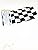 Pack of 15 pcs 8x5.5inch Racing Checkered Flag Pennant Banner Stick Flag for Nascar Theme Party Favor Decoration