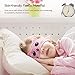iClever Kids Headphones Girls - Sleeping Headphones for Kids, Comfortable Fleece Headband, Removable Speakers, Washable Headband, Volume Limiting, Tangle-Free Wires - Childrens Headphones, Pink