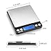 AiPoter Digital Pocket Kitchen Scale 0.01oz/0.1g 3000g Kitchen Food Scale Weight Compact Scale, Tare, Stainless Steel, Backlit Display