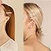 RingBuu Hair Clip - Women Bridal Vintage Faux Pearl Wrapped BB Hairpins Girls Glitter Gold/Silver Metal Alloy Hair Clip Water Drop Luxury Snap Barrettes Wedding