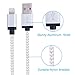 Eashion 2Pack 10FT Nylon Braided 8 Pin USB Lightning Charging Cable Cord with Aluminum Connector Compatible With iPhone 7/7 plus/6/6s/6 plus/6s plus, 5c/5s/SE/5, iPad, iPod (Champagne)