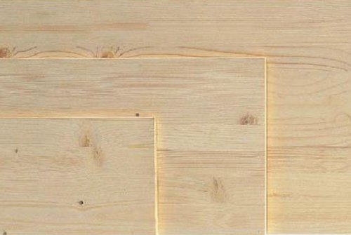 Tavola Lamellare In Abete Grezzo Squadrato 200x50 Cm Spessore 18 Mm