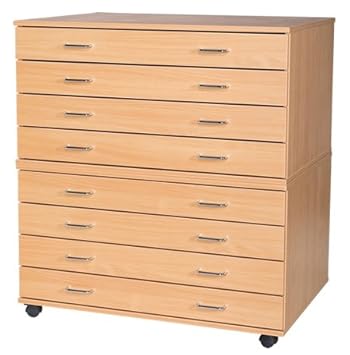 Plan Chest 8 Drawer A1 Mobile Paper Storage Drawers Paper