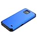 ZTE Maven Case, ZTE Overture 2 Case, ZTE Fanfare Case, Luxca (Tm) Hybrid Heavy Duty Rugged Impact Advanced Armor Soft Silicone Cover Hard Snap On Astronoot Case (Blue)