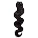 JINREN (TM) 1 Bundle Brazilian Virgin Hair Body Wave Human Hair Weave 50g Per Bundle Genuine 6A Unprocessed Body Wave Hair Bundles Natural Black Color (16inch)