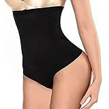 Womens Shapewear Panties Bodysuit Body Shaper High Waist Tummy Control Seamless Strapless Slimming Panty Briefs (Black, 3XL)