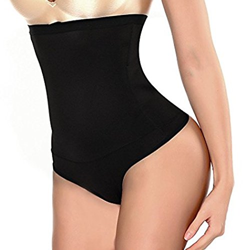 Womens Shapewear Panties Bodysuit Body Shaper High Waist Tummy Control Seamless Strapless Slimming Panty Briefs (Black, 3XL)
