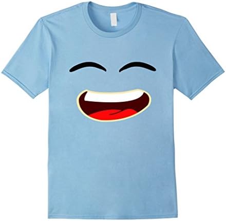 Men's Jelly T-shirt for Kids &amp; Adults Smiley Face Small Baby Blue