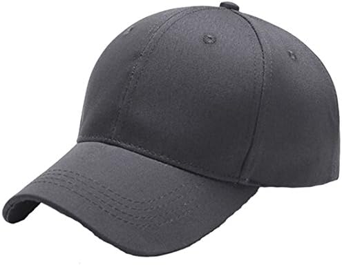 Little Chair Men Women Sports Baseball Caps Adjustable Plain Sun Hat (Dark Gray)