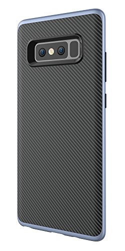 Galaxy Note 8 Case, AUYOUWEI Hybrid Scratch Resistant Ultra Slim Case Cover with Flexible Inner Protection and Reinforced Hard Bumper Frame for Samsung Galaxy Note 8 (2017 New) - Blue
