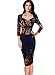 Vfemage Womens Elegant Flower Print Casual Party Cocktail Bodycon Dress