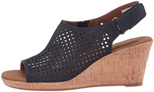 rockport women's briah perforated slingback wedges