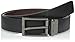 Kenneth Cole REACTION Men's Engraved logo belt,Black/Brown,34