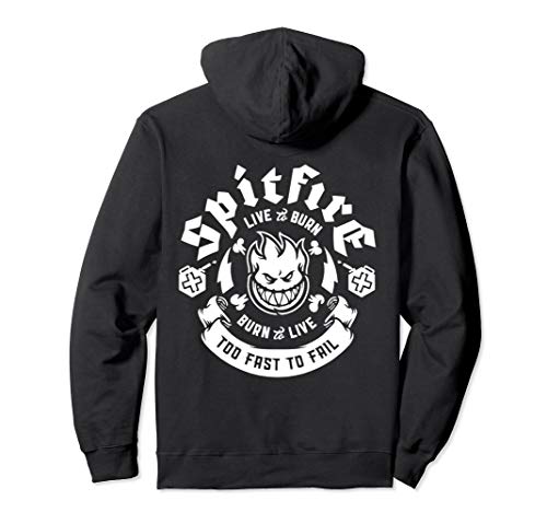 Santa Cruz Spitfire Wheels Live And Burn Hoodies