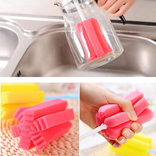 1 PC Kitchen Cleaning Tool Sponge Brush For Wineglass Bottle Coffe Tea Glass Cup