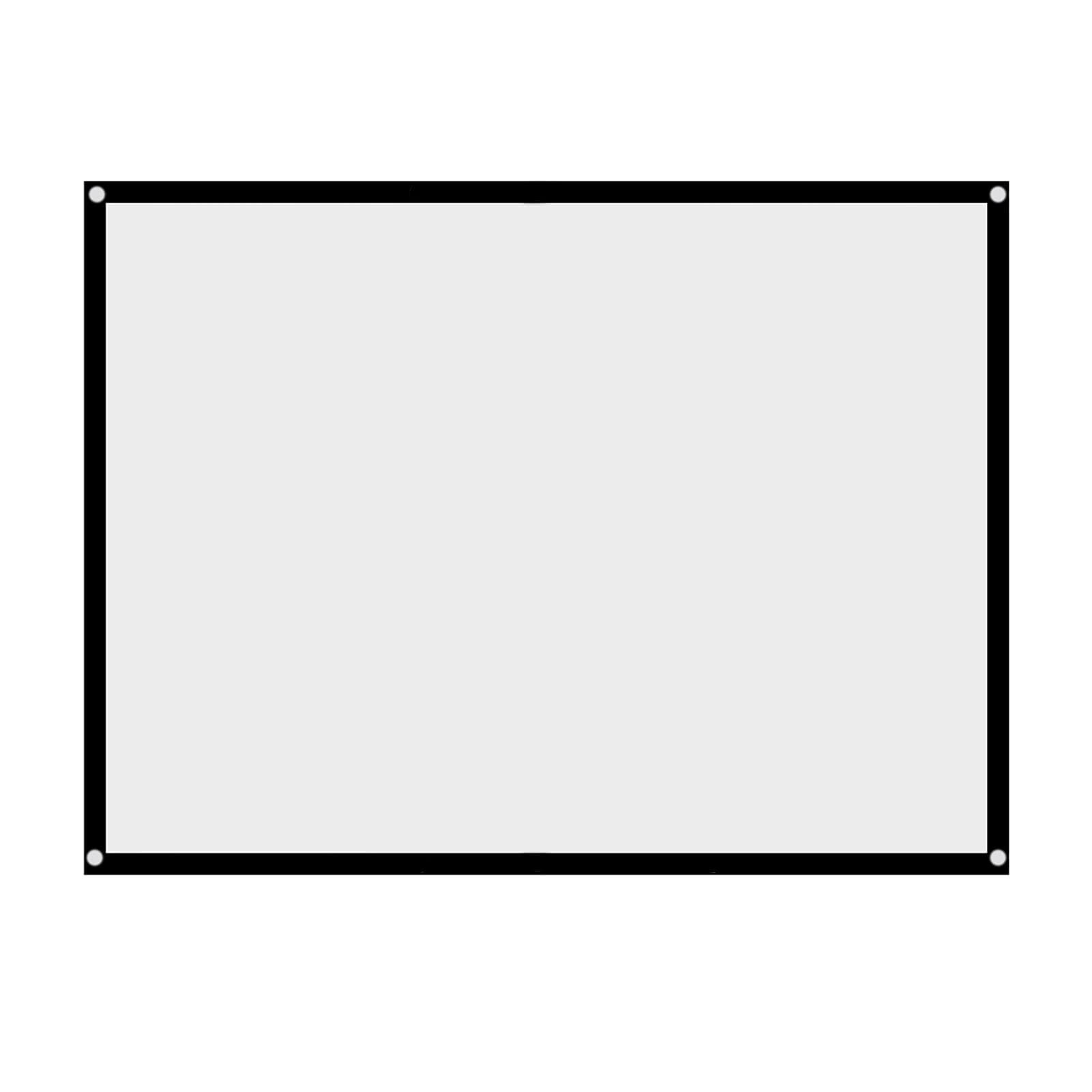 Sonew Folding 4:3 Projection Screen, Foldable Curtain for Easy Installation and of the Projector, Suitable for Home Cinema and Outdoor Projection Screen (60 Inches)