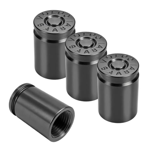 TTLCFP 4 PCS Car Tire Valve Stem Caps, Corrosion Resistant Aluminum Alloy Auto Air Stem Caps Replacement, Universal Leakproof Tire Valve Cover for Car Truck Motorcycle Bike (Gray) at Amazon