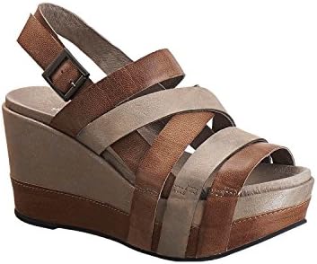Antelope Women's 847 Grey Leather Multi Strap Sandals 41