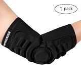 Breathable Elbow Brace Pad Guard Compression Silicone Foam Elbow Padded Arm Support Shooter Sleeve Protector 1 Piece for Skateboarding Basketball Football