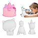 Jumbo DIY Squishy Toys for Kids 4 Pack - Slow Rising Squishy Toy with 12 Color Paints, Brushes & Palette, Creamy Scented Soft Rebound Stress Reliever Sensory Toys Include Cat, Unicorn, Dinosaur & Cake