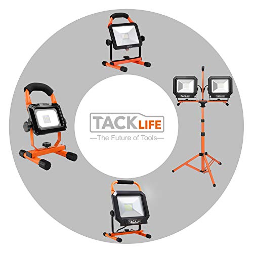 image for Tacklife 10000 Lumen Tripod LED Work Light with Two-Head Total 100W Wo