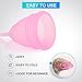 AirCream Menstrual Cups - Set of 2 Cups - Economical Feminine Alternative Protection to Cloth Sanitary Napkins and Tampons - No Leak - Comfortable and Soft - Have A Happy Period (large&small)