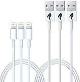 iPhone 6 Charger, (3 Pack) Lightning Cable Sync USB Charging Cord for iPhone 6 / 6 Plus / 6s / 6s Plus / Se , iPhone 5 / 5s / 5c , iPad Air / Air 2 / Mini / iPod Touch 5th / 7th Generation, (3')