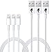 PENG Lightning to USB Cable 3 Pack - (3') for iPhone 7/7 Plus, 7s/7s Plus, 6/6 Plus, 6s/6s Plus, 5s/5c/5, iPad Pro/Air 2, iPad mini 4/3/2, iPod touch 5th Gen/6th Gen/Nano 7th Gen - White