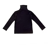 Toddler Baby Little Girls Turtleneck T Shirt Top Long Sleeve Basic Solid Color Blouse 1-5Years Old