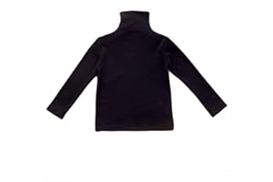 AFUNBABY Toddler Baby Little Girls Turtleneck T Shirt Top Long Sleeve Basic Solid Color Blouse 1-5Years Old