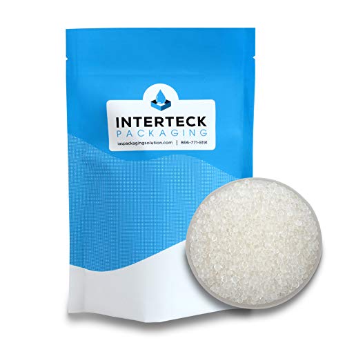 INTERTECK PACKAGING 1 LB Premium Quality White Silica Gel Bulk