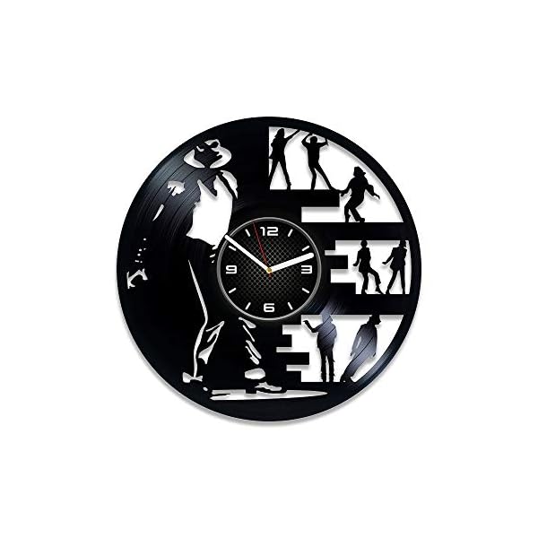 Kovides Michael Jackson Vinyl Record Wall Clock Pop King Michael