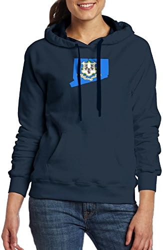 Flag-Map Of Connecticut Logo Nice Drawstring Lightweight Pockets \r\nWomens BTS Sweatshirt