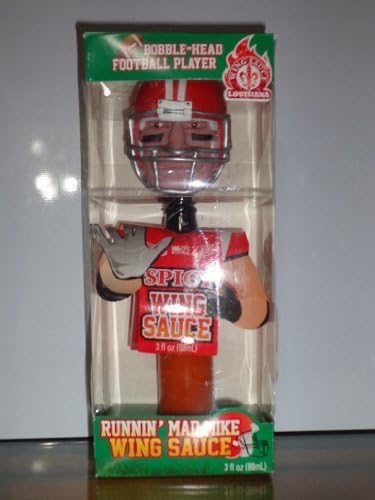 Louisiana Hot Sauce Bobble Head Runnin Mad Mike Wing NIB Hot Sauce 3 Fl Oz by Louisiana Hot Sauce