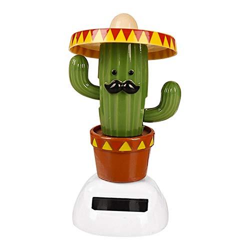 YINGYUE Lovely Beach Girl Cactus Doll Model Swing Toy Car Ornament Home Office Decor Gift Cactus