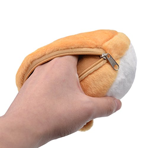 Cute 3D Corgi Butt Shape Coin Purse Shiba Ass Bum Wallet Zipper Change Case 1 Pc