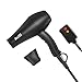BERTA Professional Hair Dryer 1875W Negative Ions Hair Blow Dryer Far Infrared Heat 2 Speed and 3 Heat Setting AC Motor (Standard version)