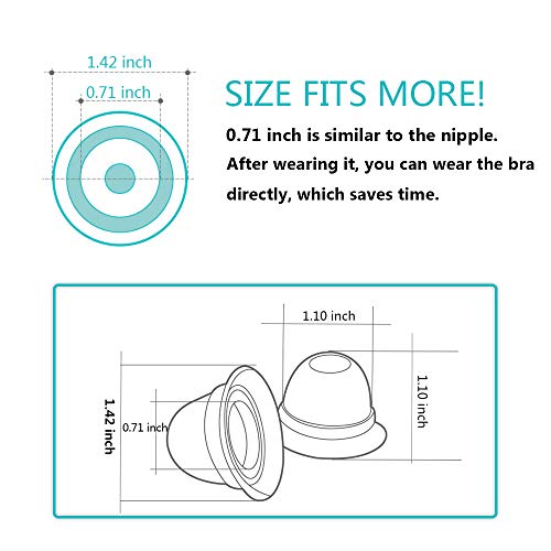 Nipplesuckers, Nipple Corrector for Inverted, Flat and Shy Nipples, Can be Used for Breastfeeding or Women, Softly Wear Day and Night（1 Pair with Travel Case） - Thumbnail 3