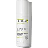 Replenix Glycolic Acid Resurfacing Cream, Hydrating &amp; Lightweight Medical-Grade Exfoliating Face Moisturizer for Skin Discoloration (0.5 fl oz)