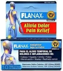 Flanax Pain Reliever 10 Tablets - Pack of 5