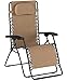 Caravan Sports Infinity Oversized Zero Gravity Chair, Beige